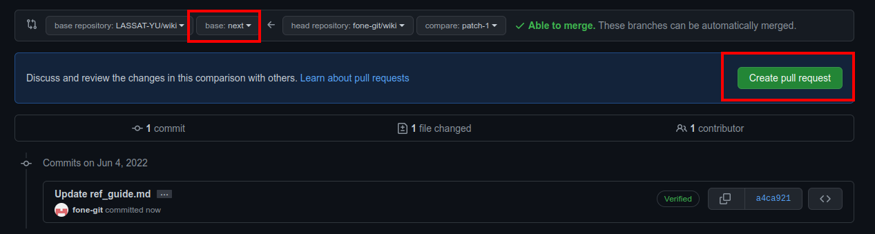 Start Pull Request